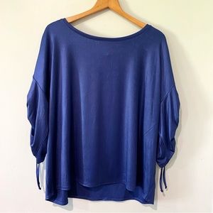 Jennifer Lopez Blue Top XL